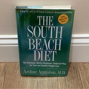 🔥🌴 “The South Beach Diet” book Hardcover w/Recipes & Meal Plans